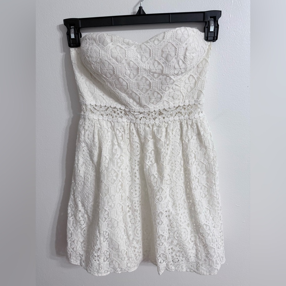 Lilly Pulitzer Brett Resort White Floral Hexagon Lace Dress Sz S